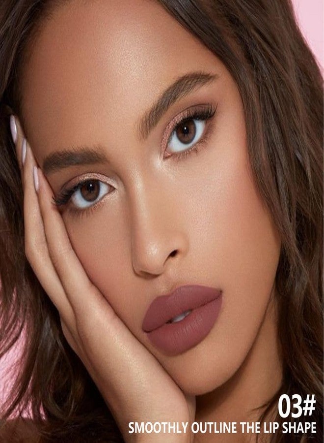 BINGBRUSH 2 in 1 Lip Liner and Lipstick Combo, Matte Lipstick Long Lasting Waterproof Lip Pencil Crayon, Smudge Proof Lip Stain,Hign Pigmented Women’s Makeup (03#Rose Mirage) - Image 2